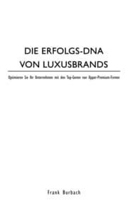 Cover von DIE ERFOLGS-DNA VON LUXUSBRANDS