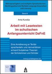 Cover von Arbeit mit Lesetexten im schulischen Anfangsunterricht DaFnE