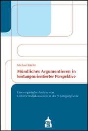 Cover von Mündliches Argumentieren in leistungsorientierter Perspektive
