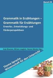 Cover von Grammatik in Erzählungen - Grammatik für Erzählungen