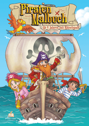 Cover von Piraten Malbuch ab 4 Jahren mit Rätselspaß