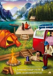 Cover von Landschaften & Urlaubsmotive - Malbuch für Erwachsene mit 50 wunderschönen Ausmalmotiven