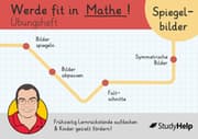 Cover von Werde fit in Mathe - Spiegelbilder: Übungsheft für die 2. Klasse