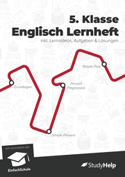 Cover von 5. Klasse Englisch Lernheft mit Aufgaben und Lösungen