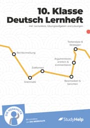 Cover von Deutsch Lernheft für 10. Klasse: Lernvideos, Aufgaben & mehr