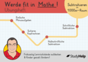 Cover von Werde fit in Mathe - Subtraktion bis 1000: Übungsheft für die 3. Klasse