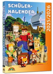 Cover von Schülerkalender 2025/2026 mit Minecraft