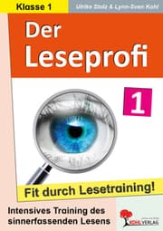Cover von Der Leseprofi - Fit durch Lesetraining - Klasse 1