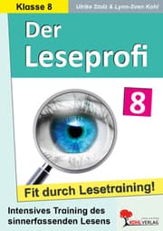Cover von Der Leseprofi - Fit durch Lesetraining - Klasse 8