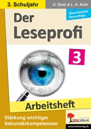 Cover von Der Leseprofi - Arbeitsheft - Fit durch Lesetraining - Klasse 3