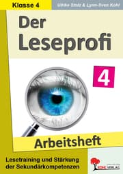 Cover von Der Leseprofi - Arbeitsheft - Fit durch Lesetraining - Klasse 4