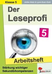 Cover von Der Leseprofi - Arbeitsheft - Fit durch Lesetraining - Klasse 5