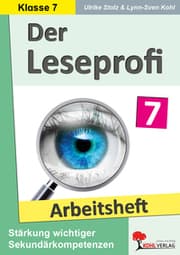 Cover von Der Leseprofi - Arbeitsheft - Fit durch Lesetraining - Klasse 7