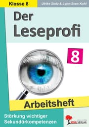 Cover von Der Leseprofi - Arbeitsheft - Fit durch Lesetraining - Klasse 8
