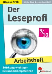 Cover von Der Leseprofi - Arbeitsheft - Fit durch Lesetraining - Klasse 9-10