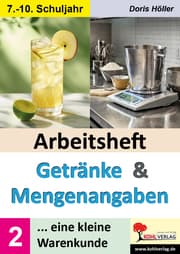 Cover von Arbeitsheft GETRÄNKE und MENGENANGABEN / Band 2