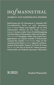 Cover von Hofmannsthal