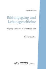 Cover von Bildungsgang und Lebensgeschichte