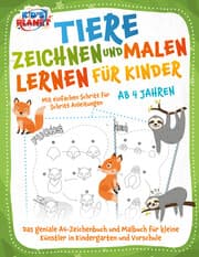 Cover von Tiere zeichnen und malen lernen für Kinder ab 4 Jahren