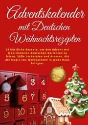 Cover von Adventskalender mit deutschen Weihnachtsrezepten