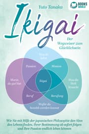 Cover von IKIGAI - Der Wegweiser zum Glücklichsein: Wie Sie mit Hilfe der japanischen Philosophie den Sinn des Lebens finden, Ihrer Bestimmung ab sofort folgen und Ihre Passion endlich leben können