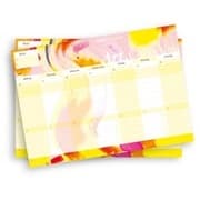 Cover von Notizblock-Set mit Kalender ohne Datum für den Schreibtisch. Immerwährender Terminplaner mit 50 Blatt zum Abreißen. Wochenplaner undatiert im Querformat fürs Büro oder zu Hause. Aus der Art.Collection von Stay Inspired