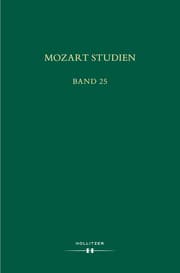 Cover von Mozart Studien Band 25