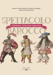 Cover von Spettacolo barocco - Performanz, Translation, Zirkulation