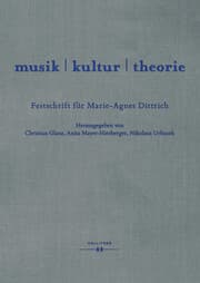 Cover von musik , kultur , theorie