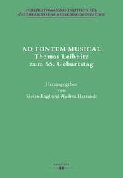 Cover von AD FONTEM MUSICAE