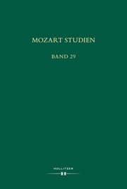 Cover von Mozart Studien Band 29