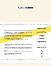 Cover von Harald Szeeman with by through because towards despite