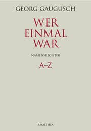 Cover von Wer einmal war 5 - Namensregister A-Z