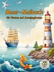 Cover von Meer-Malbuch für Piraten und Meerjungfrauen