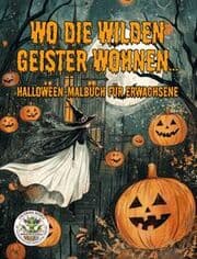 Cover von Wo die wilden Geister wohnen ... Halloween-Malbuch für Erwachsene