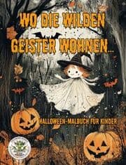 Cover von Wo die wilden Geister wohnen ... Halloween-Malbuch für Kinder