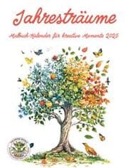 Cover von Jahresträume - Malbuch-Kalender für kreative Momente 2025