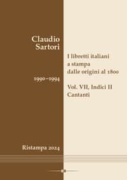 Cover von I libretti italiani a stampa dalle origini al 1800. Catalogo analitico con 16 indici