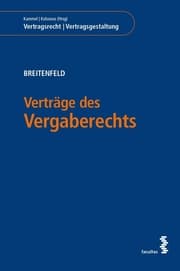 Cover von Verträge des Vergaberechts
