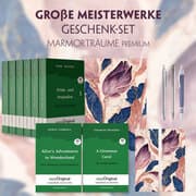 Cover von Große Meisterwerke Geschenkset - 8 Bücher (Softcover+ Audio-Online) + Marmorträume Schreibset Premium