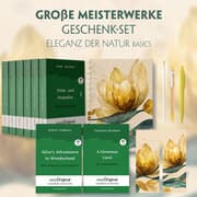 Cover von Große Meisterwerke Geschenkset - 8 Bücher (Hardcover+ Audio-Online) + Eleganz der Natur Schreibset Basics