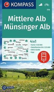 Cover von KOMPASS Wanderkarte 779 Mittlere Alb, Münsinger Alb 1:50.000