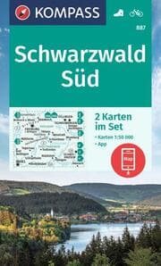 Cover von KOMPASS Wanderkarten-Set 887 Schwarzwald Süd (2 Karten) 1:50.000
