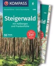 Cover von KOMPASS Wanderführer Steigerwald mit Haßbergen und Frankenhöhe, 55 Touren mit Extra-Tourenkarte