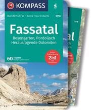 Cover von KOMPASS Wanderführer Fassatal, Rosengarten, 60 Touren mit Extra-Tourenkarte