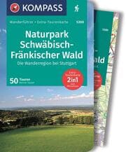 Cover von KOMPASS Wanderführer Naturpark Schwäbisch-Fränkischer Wald, Die Wanderregion bei Stuttgart, 50 Touren mit Extra-Tourenkarte