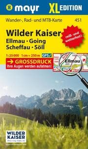 Cover von Mayr Wanderkarte Wilder Kaiser - Ellmau - Going - Scheffau - Söll XL 1:25.000