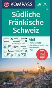 Cover von KOMPASS Wanderkarte 171 Südliche Fränkische Schweiz 1:50.000