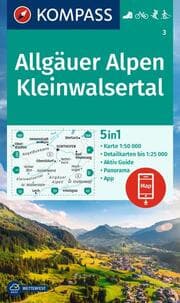 Cover von KOMPASS Wanderkarte 3 Allgäuer Alpen, Kleinwalsertal 1:50.000