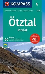 Cover von KOMPASS Wanderführer Ötztal, Pitztal, 60 Touren mit Extra-Tourenkarte